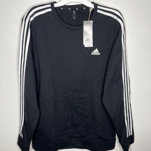New Men’s Adidas Long Sleeve Large Black Pullover